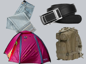 露營房、背包、帆布等